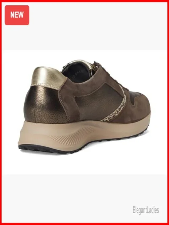 Suede Fashion Sneakers with Arch Support and Removable Footbed - Picture 3 of 7
